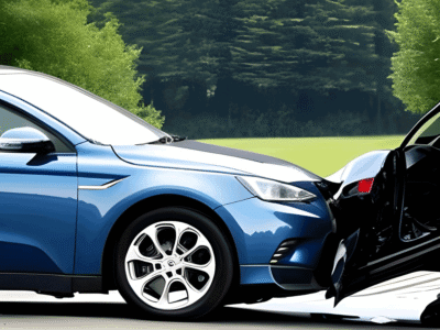 A rear end collision