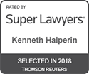 Kenneth Halperin Super Lawyers Selected 2018