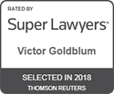 Victor Goldblum Super Lawyers Selected 2018